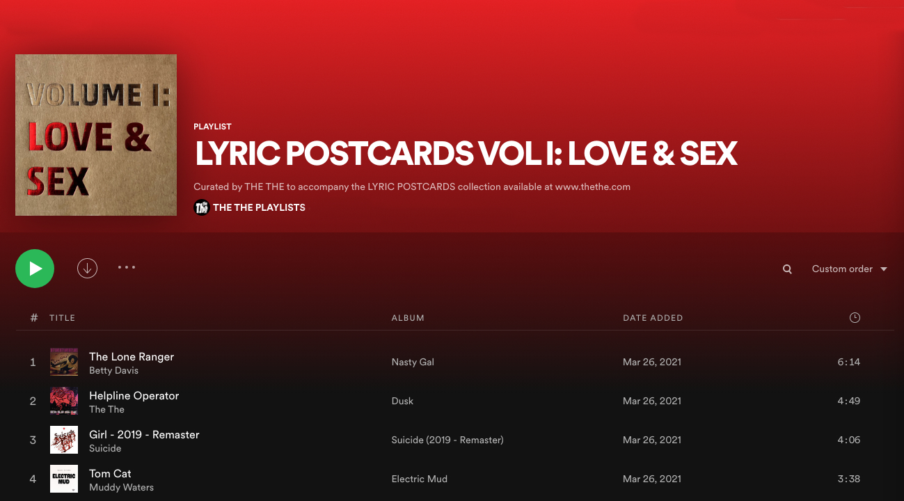 LYRIC POSTCARDS - VOLUME I: LOVE & SEX - Image 13