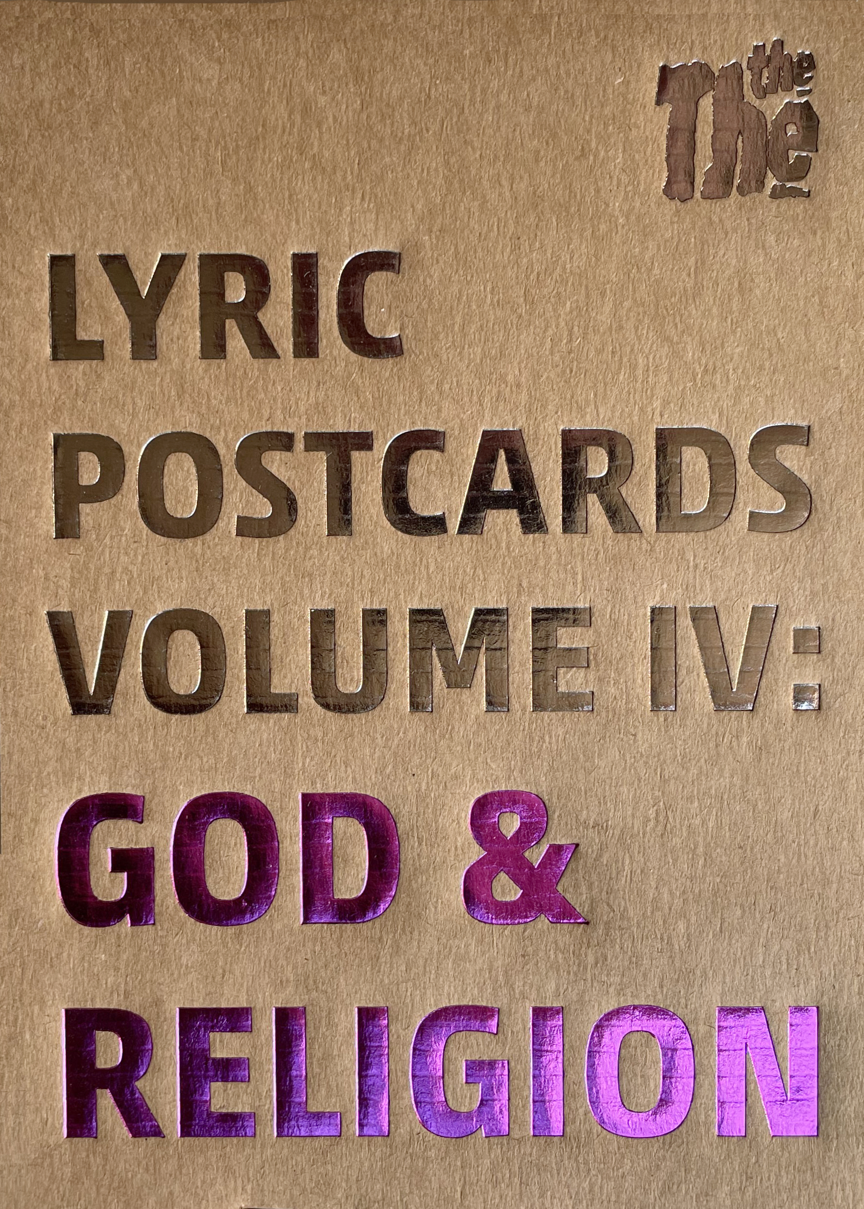 LYRIC POSTCARDS - VOLUME IV: GOD & RELIGION