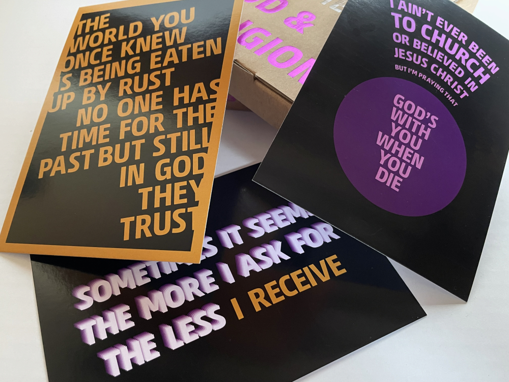 LYRIC POSTCARDS - VOLUME IV: GOD & RELIGION - Image 7