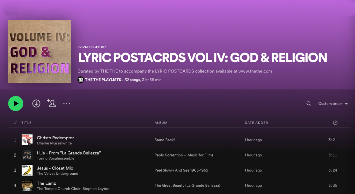 LYRIC POSTCARDS - VOLUME IV: GOD & RELIGION - Image 11