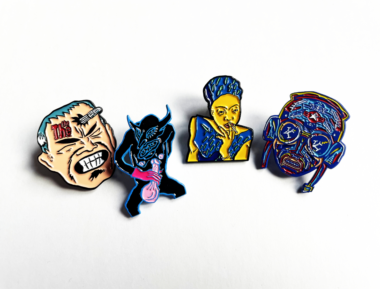 Infected – 'Masturbating Devil' Enamel Badge - Image 5