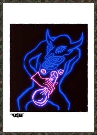 Infected 'Masturbating Devil' – Giclée Print