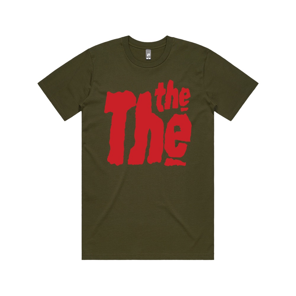 Khaki Green & Red THE THE Logo T-shirt